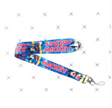 10pcs cartoon mickey Lanyard For Bus subway ID Card KeyChain Holder gif