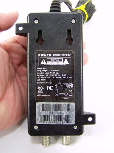 DirecTV Power Inserter Model: PI-21 100VAC 21VDC SWM ODU Only Range: 2-2150 MHz - Picture 3 of 8
