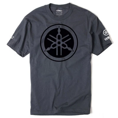 Factory Effex Yamaha Tuning Fork Charcoal Grey T-Shirt Adult Licensed YZ YZF WRF - Image 1 of 2