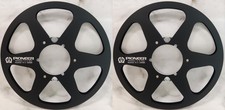 One Pair 10.5'' Black Pioneer Tape Reel Aluminum For Reel To Reel Tape Recorder