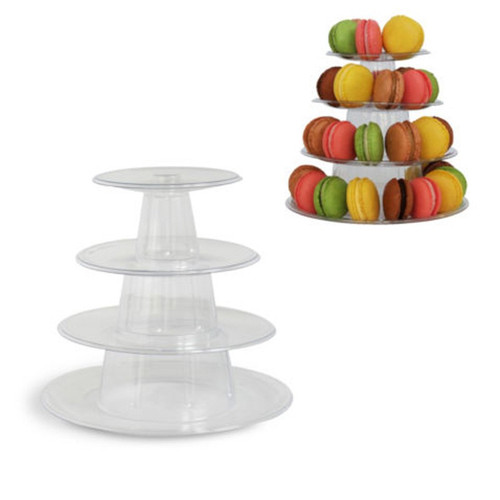 Kuchen 4 Ebenen Macaroon Display Stand Display Hochzeit Geburtstag 260 * 210mm - Bild 1 von 9