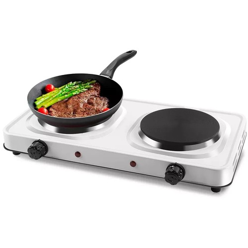 2.5Kw Electric Hot Plate Portable Kitchen Double - Picture 2 of 12