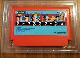 Terminal Cleaned Tetris Flash Famicom Box Instructions with Plastic Case Nintend