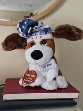 Chantilly Lane 10" Lil' Blue Christmas Without You Animated Dog Bell Dancing