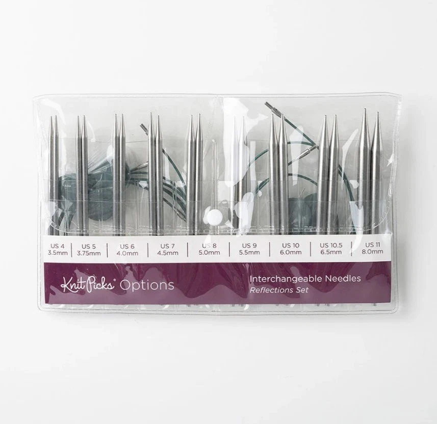 KnitPicks Reflections Lace & Sock Needle Set US 0-4 (2.0-3.5mm) | 4-Inch - Image 2 of 2