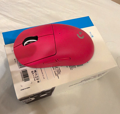 Logitech G PRO X Superlight kabellose Gaming-Maus Rosa 25600 DPI 5 Tasten