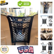 Dog Car Net Barrier 3-Layer Mesh Pet Divider Backseat Organizer
