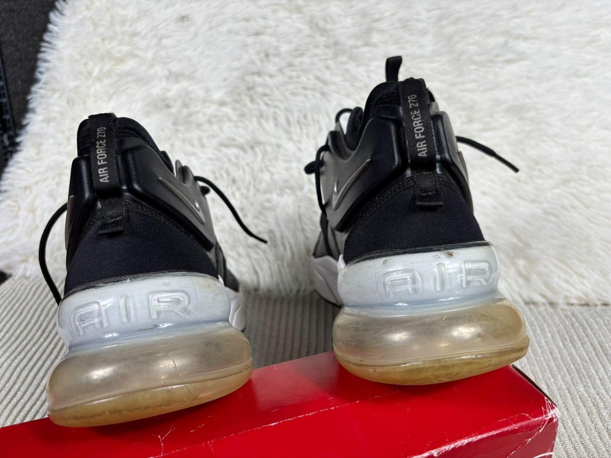 Nike Air Force 270 Shoes Mens Black Red Strap High Top Air Cushion Basketball 270 Triple Black Air Force 270 High Top Black Nike Air Force  main image 4