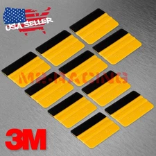 3M Gold Squeegee Rubber Applicator Tools Felt Edge Decal Tips x10 Vinyl Wrap Kit