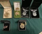 Eisenhower Bicentennial Dollar Coin Pendant Necklace Lot Of 6 1776-1976 Ike