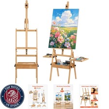 Studio H-Frame Easel Holds Canvas Up To 35.43" Solid Beech Wood Frame