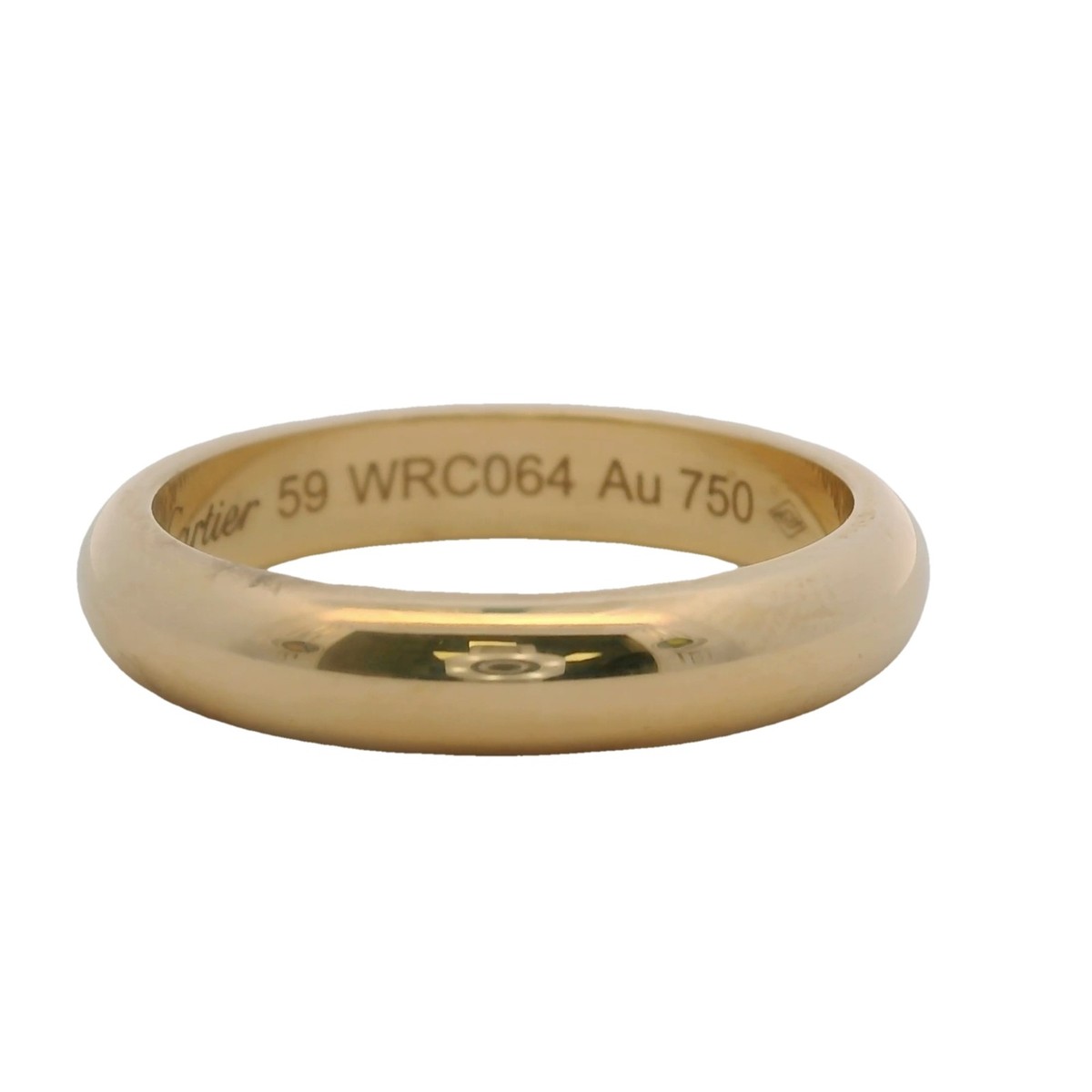 Cartier Solid 18kt Yellow Gold Classic 1895 D-Shape 4mm