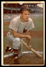1953 Bowman Color #15 JIM BUSBY  Washington Senators  EX  (Old Tape)