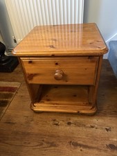 Vintage Bedside Chest Cabinet Drawer Wooden Retro Mid Century