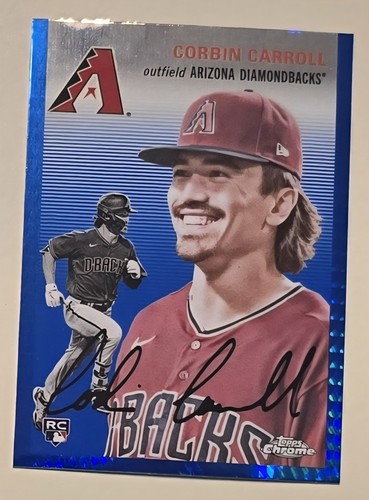 Corbin Carroll 2023 Chrome Platinum #350 Rookie Card RC Blue Prism Refractor