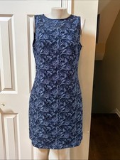NWT Lauren Ralph Lauren Navy Floral Lace Sheath Dress, 12