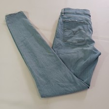 Levi's 710 Super Skinny Jeans Women's 28 Blue Denim Stretch Distressed W30 L28 