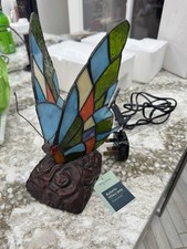 Butterfly Tiffany Lamp Multi Coloured