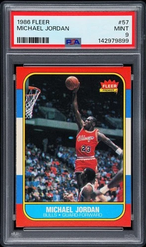 1986 Fleer Michael Jordan Rookie Card PSA 9 New Slab