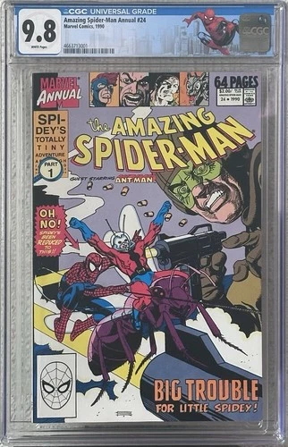 Amazing Spider-Man Annual #24 CGC 9.8 WP; Marvel 1990; Featuring Ant-Man