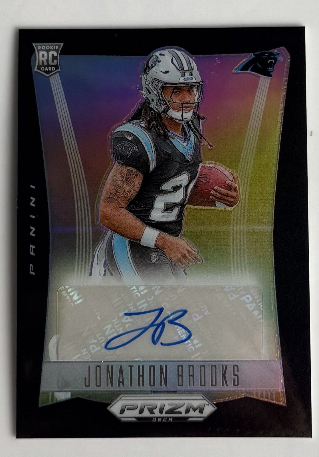 Jonathon Brooks Panini Prizm Deca Signatures #SJBS Black Prizm