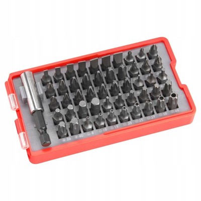 Schlagbits Bitsatz Magnetischer Bithalter PH PZ TORX HEX T 51 Stk