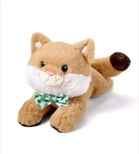 The Cuddle Collab Maple Cat Plush Stuffed Animal Toy Tan Bow Tie New With Tags