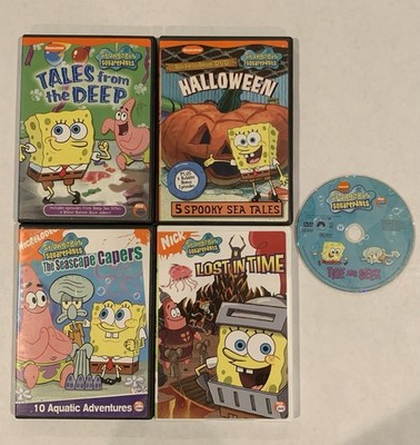 Lot Of 5 SpongeBob Squarepants DVD's -Discs Have Scuffs - Works