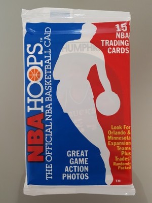 1989-90 NBA Hoops Series 2 Pack 15 Basketball Cards; Michael Jordan, Larry Bird