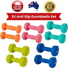 2X Anti Slip Dumbbells Set Weightlifting Dumbbell Pair Barbell Gym Hand Weights
