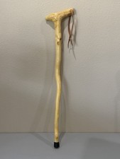 Natural Twisted Wood Hiking Stick   Handcrafted Walking Cane 35  