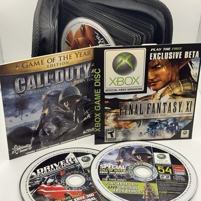 Original Xbox Demo Disc Lot - Disc 54-75 W/ Protective Case - Tested + Fast Ship