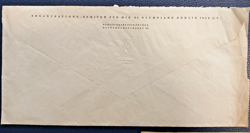 3 Olympia 1936 documents original committee letter special postmark postal stationery Berlin - Picture 8 of 11