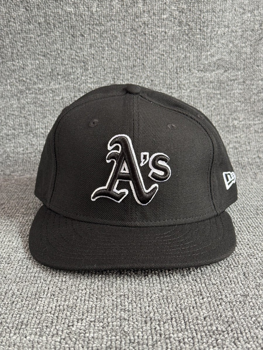 New Era Oakland Athletics MLB Snapback Black Flat Brim Hat