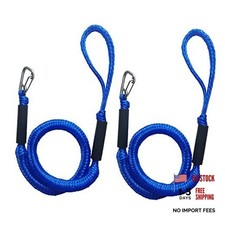 Bungee Dock Lines for Boats   Heavy-Duty Elastic Anchor Rope with 4 ft Blue