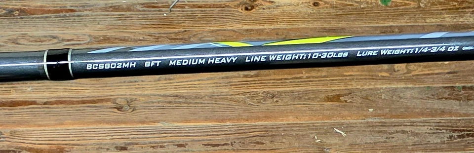 2 Zebco BCS802MH Big Cat Catfish Rod 8 Ft Spinning - Image 2 of 3