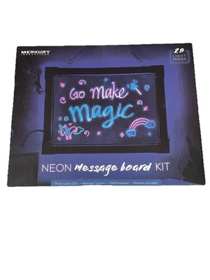 Neon Message Board Kit with markers 28 Light Modes