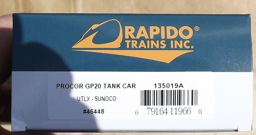 Rapido HO Procor GP20 Tank Car Singles Choice Sunoco Texaco Union Carbide 2nd Rn - Picture 8 of 14