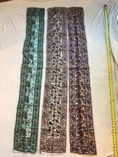 Lot of 3 Vintage Silk Print Scarf 62''X10'' Handmade