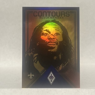 Alvin Kamara 2022 Panini Phoenix Contours Blue /35 - Saints #CT-15  SSP