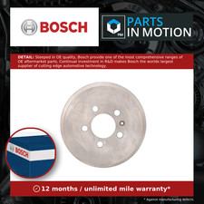 2x Brake Drums (Pair) fits VW POLO 9N, Mk5 1.2 Rear 01 to 14 Set Bosch 6Q0609617