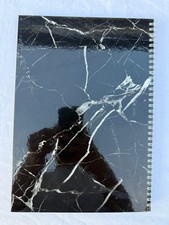 80 sheet A4 Hardcover Lined Notebook in Black Nero Marquina Marble
