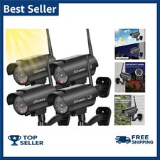 Solar Powered Fake Security Camera Bullet Dummy Security Camera Simulated
