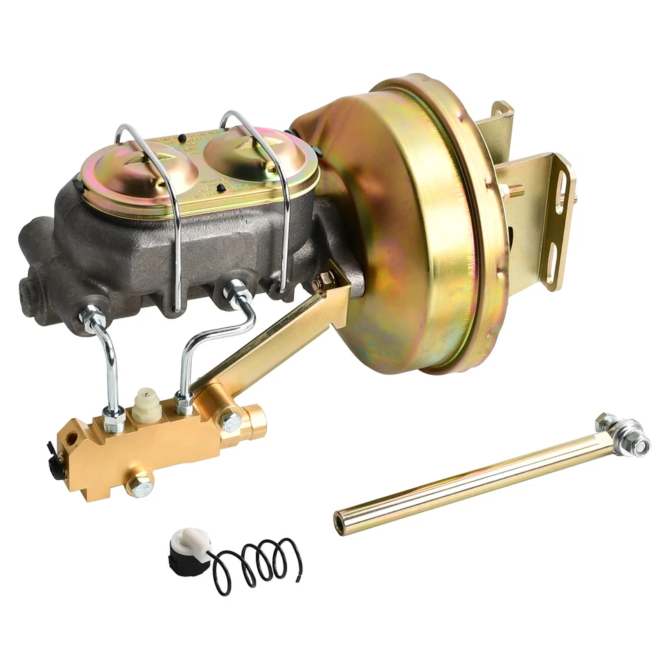 Kit de válvula de tambor de disco maestro de refuerzo de freno eléctrico de 8" para Chevy C10 C20 1960-1966 Foto 2 de 4