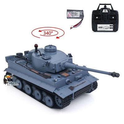 Used 1/16 Henglong 2.4Ghz Plastic Remote Control IR BB RTR RC Tank Tiger I 3818