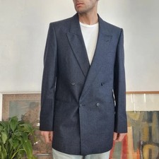 Principles Double Breasted Blazer suit Jacket 40L pure wool navy blue wedding