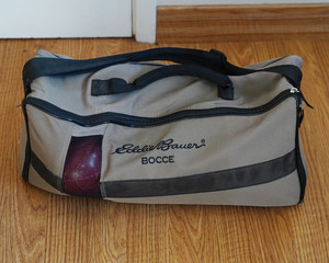 Vintage Eddie Bauer Bocce Ball Set with Original Bag & Instructions