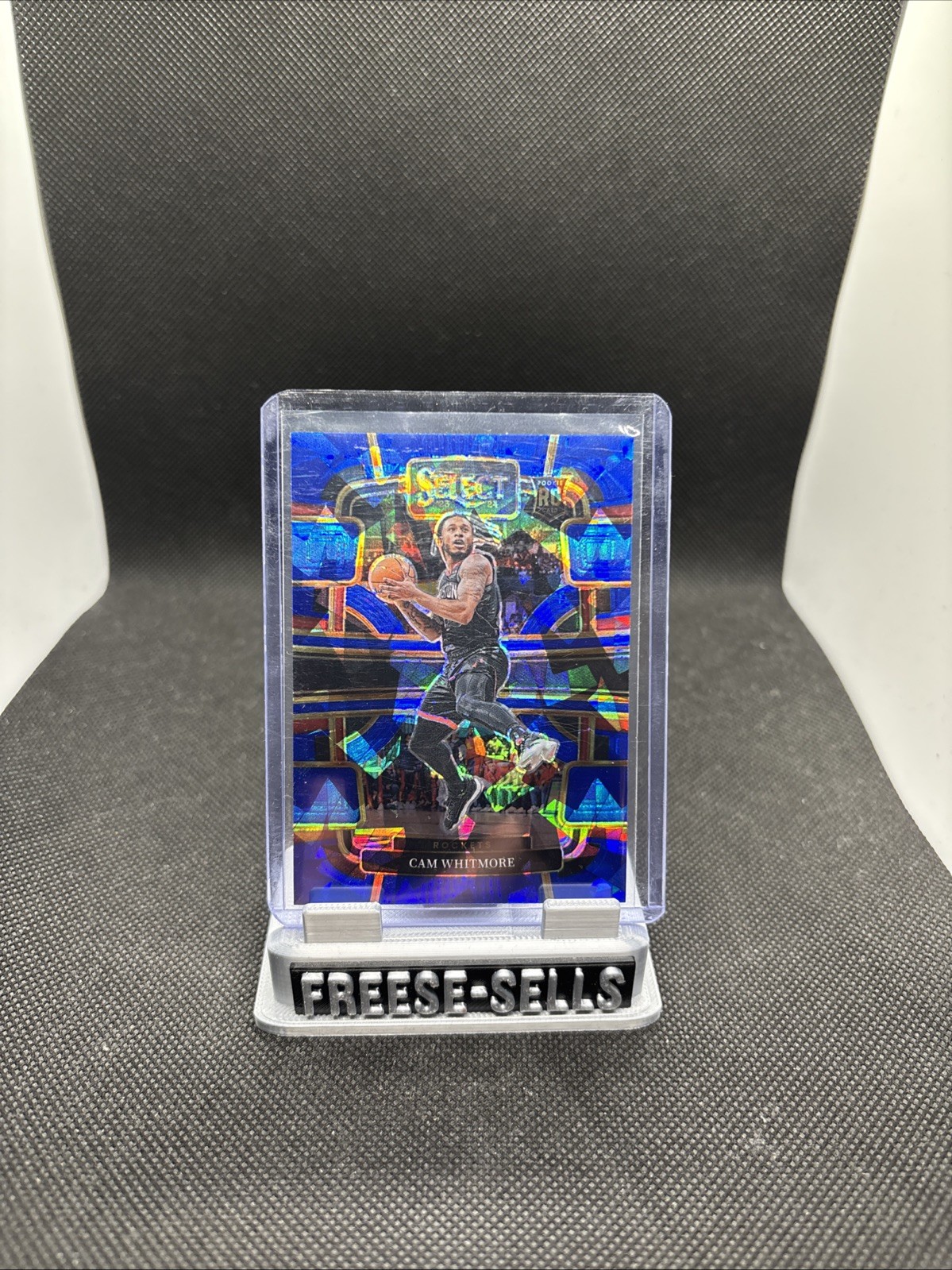 2023-24 Panini Select - Concourse Cam Whitmore #69 Blue Cracked Ice Prizm (RC)