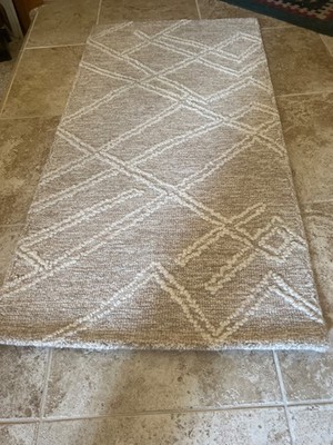 Momeni area rug Everett 2x4 100%wool beige