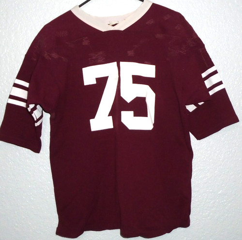 Vtg Southern Athletic 70'S  game used FOOTBALL JERSEY # 75